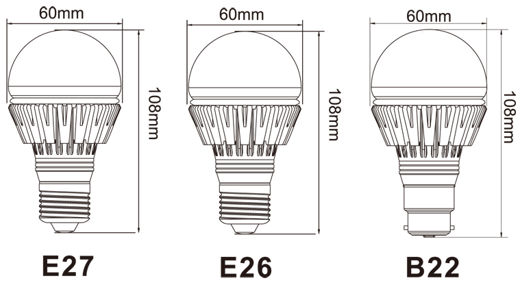 drawing of led bulb light